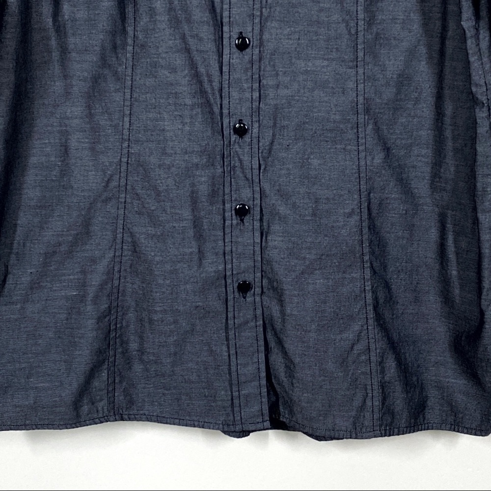 Simple Noelle Gray Women’s Shirt Long Sleeves Size M - Picture 3 of 6